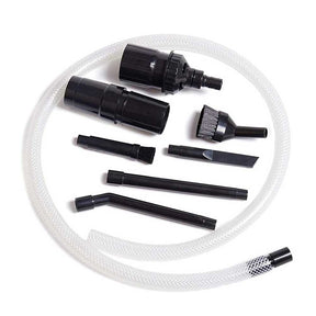 Universal mini vacuum cleaner accessory kit with adaptors for 32mm and 35mm hoses.