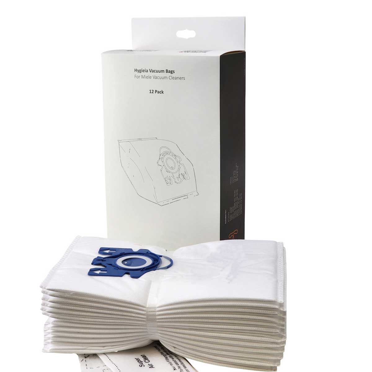 Miele Vacuum Cleaner Bags 3D GN Type and Filters (12 pack)
