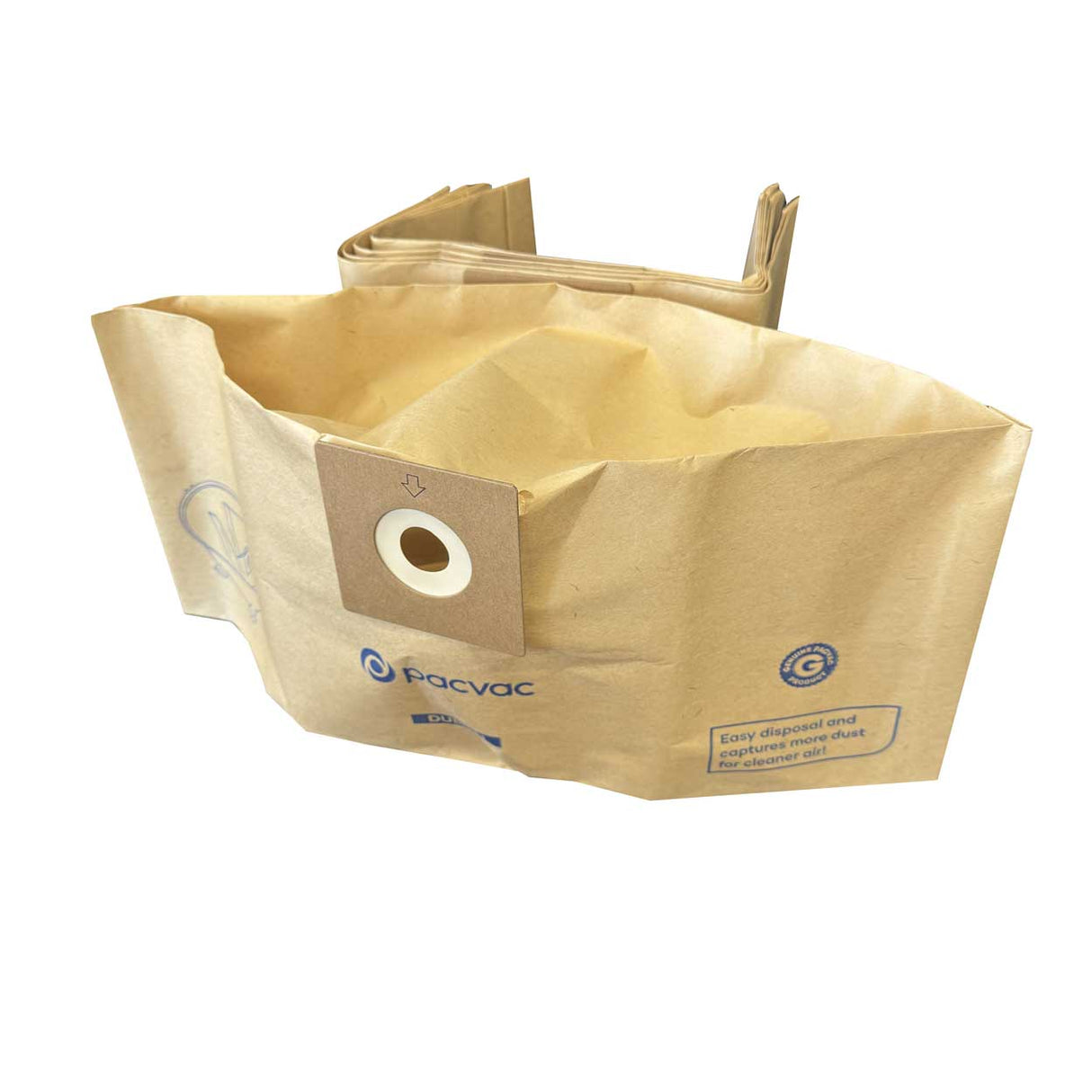 10 x Genuine Pacvac Glide Paper Sealed Vacuum Cleaner Bags