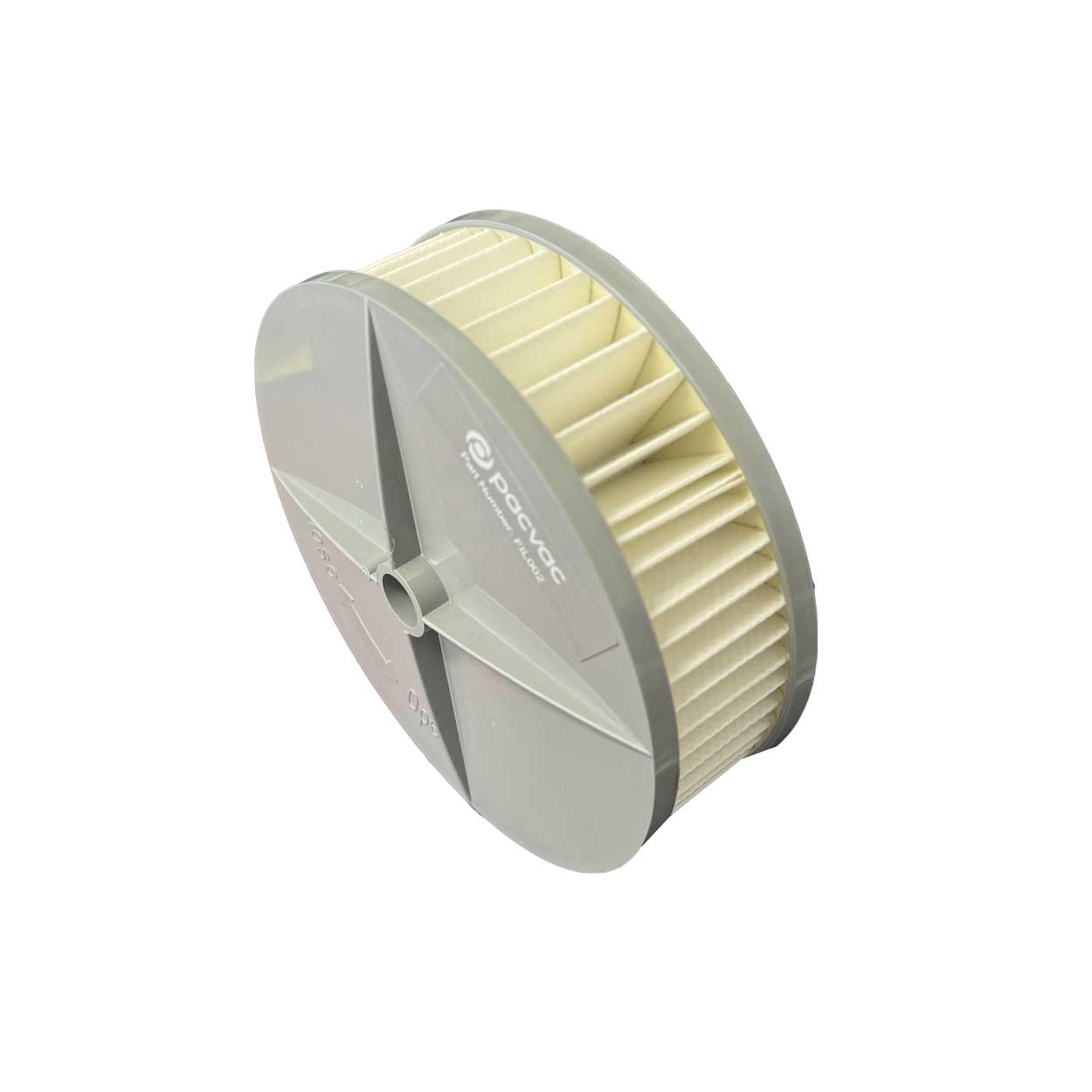 Pacvac FIL002 single unit filter in manufacturer packaging