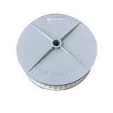 Pacvac Pre-Motor Cartridge Filter 68 mm grey (FIL002) displayed with twist-lock housing