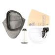 Pacvac Lid & Filtration Service Kit SEK016 showing lid, reusable dust bag, disposable bags, and pre-motor filter