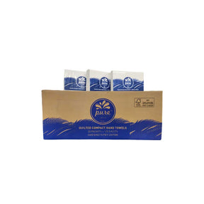 Pure Quilted premium compact hand towels for commercial bathrooms
