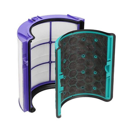 360-degree glass HEPA air filter and carbon inner filter design