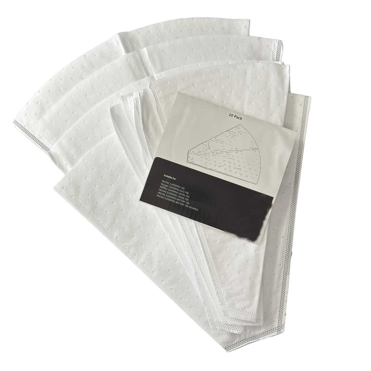 SMS Cloth Dust Bags For Pacvac Superpro Backpack (10 Pack)