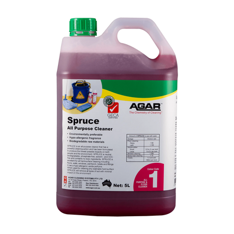 Agar Spruce all purpose cleaner eco friendly concentrate 5Lt bottle