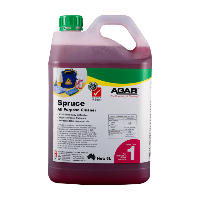 Agar Spruce all purpose cleaner eco friendly concentrate 5Lt bottle