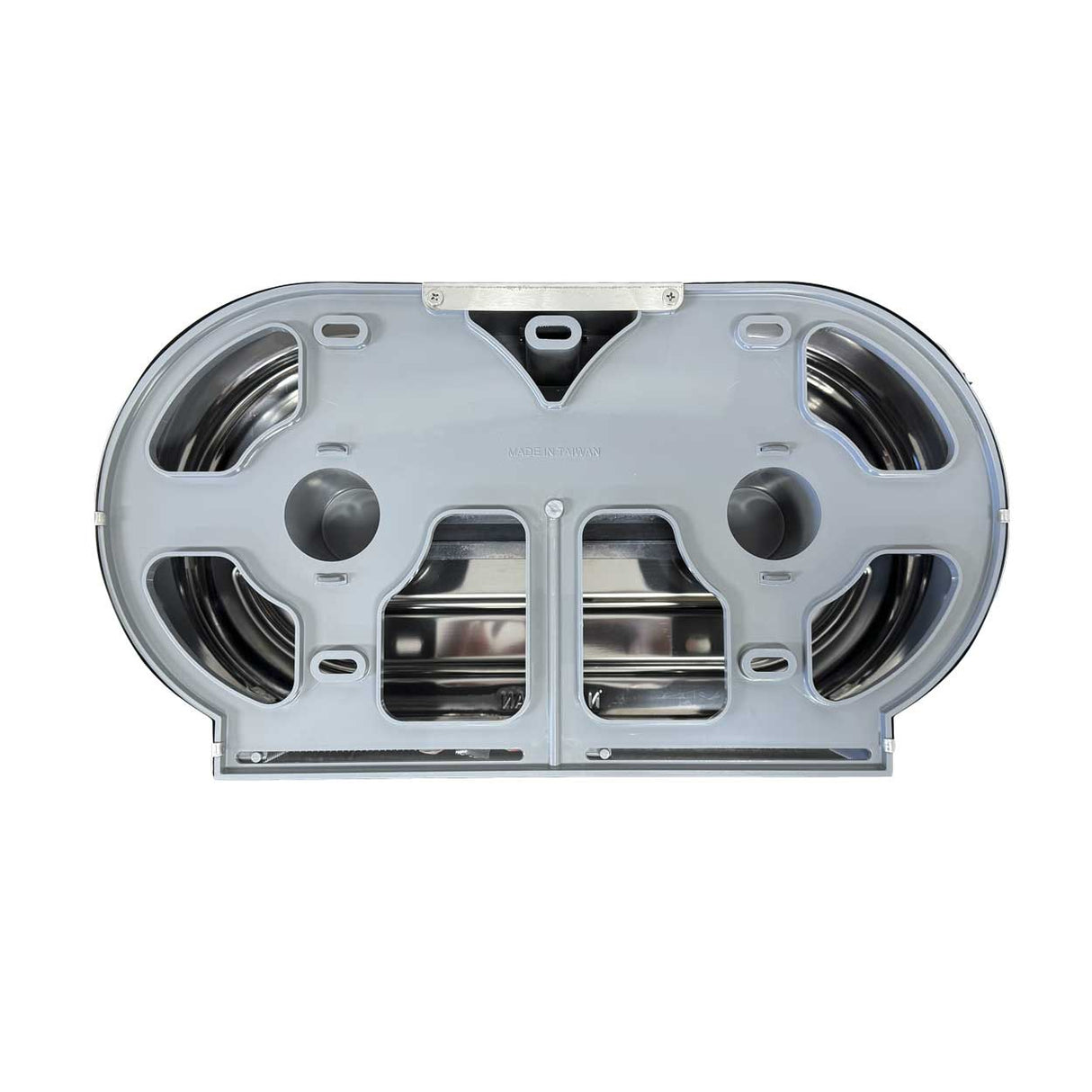 Stainless Steel Twin Jumbo Toilet Roll Dispenser – Durable Design