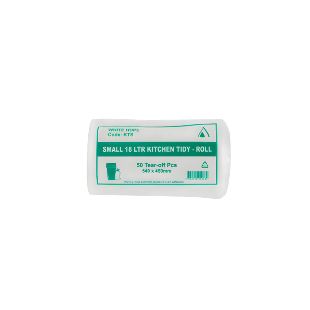 Tidy Garbage Bin Liners White Small 18 Ltr  - 1000 box