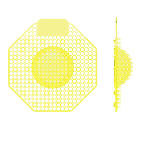 Crisp lemon scented urinal screen for commercial pub toilets
