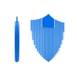 Flexible urinal screen pad for reducing splashback and odour in urinals.