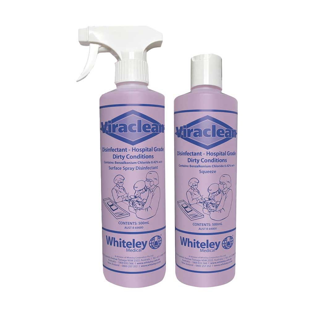 Whiteley VIRACLEAN Advanced Medical Cleaning and Disinfecting Solution 500ML