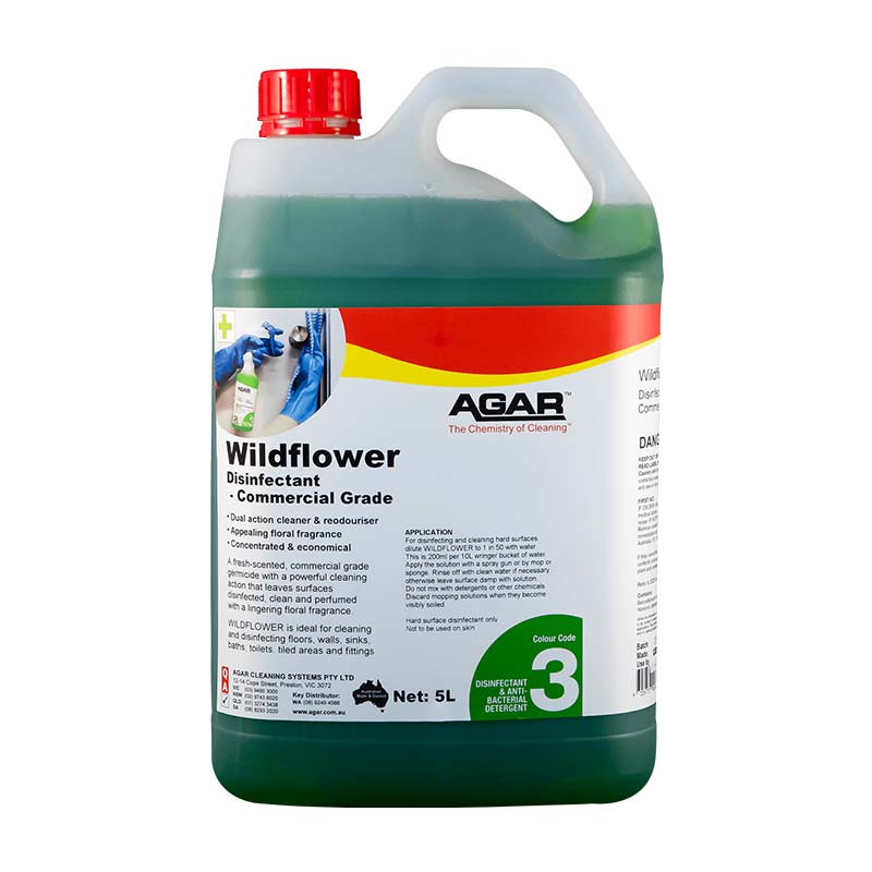 Agar Wildflower Commercial Grade Disinfectant and Deodoriser 5L