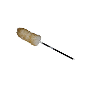 Natural wool duster with 147cm extendable telescopic handle
