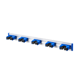 Oates Ezy Storage aluminium handle holder blue with five adjustable holders