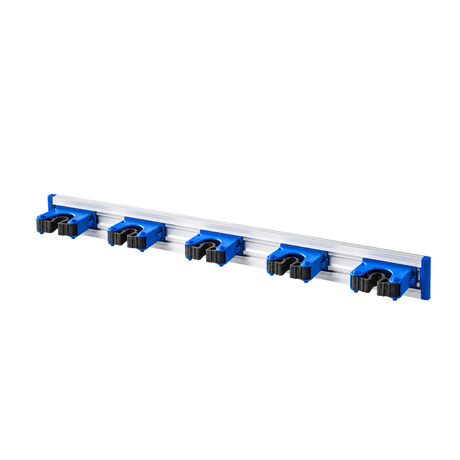 Oates Ezy Storage aluminium handle holder blue with five adjustable holders
