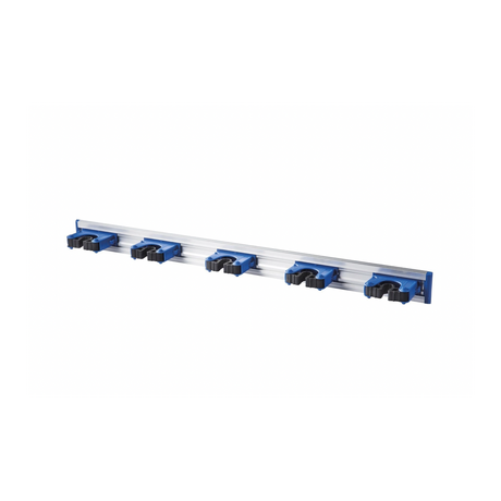 Oates Ezy Storage aluminium handle holder blue with five adjustable holders