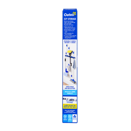 Oates Ezy Storage aluminium handle holder retail packaging front