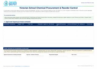 Preview of Victorian School Chemical Procurement and Reorder Control