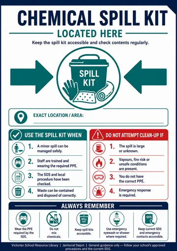 Preview of Chemical Spill Kit Located Here