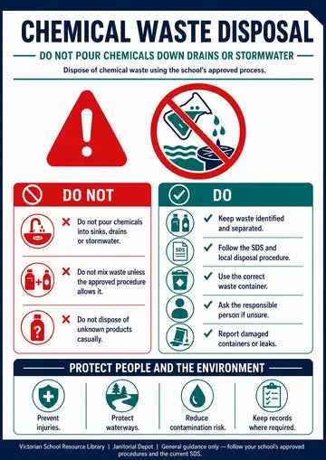 Preview of Chemical Waste Disposal — Do Not Pour Chemicals Down Drains or Stormwater