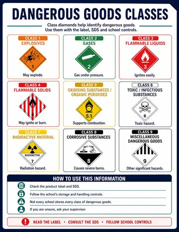 Preview of Dangerous Goods Classes